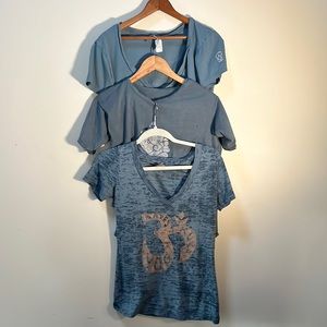 Blue Yoga Shirt Bundle